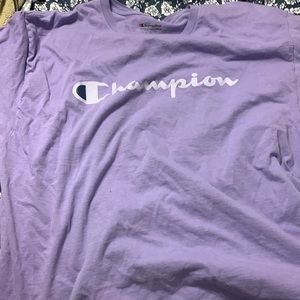 Purple champion tshirt